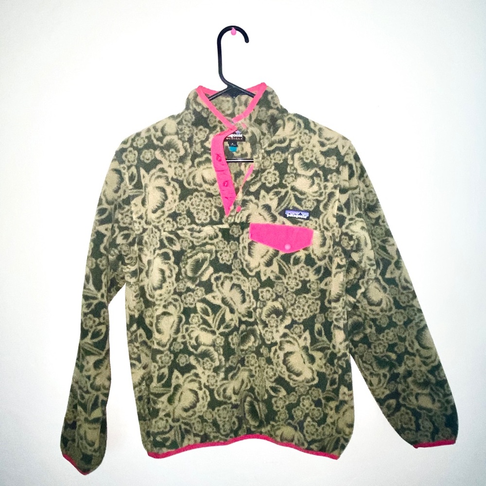 PATAGONIA PULL OVER • OLIVE GREEN  • SIZE S